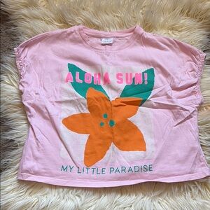 Zara kids girls printed flower top